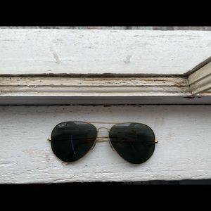 ray ban polarized aviator sunglasses